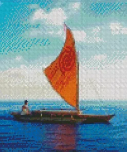 Moana Boat Diamond Painting