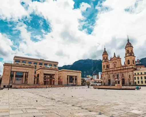 Plaza De Bolivar Bogota Diamond Painting