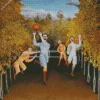 The Football Players By Henri Rousseau Diamond Painting