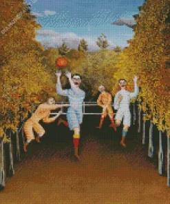 The Football Players By Henri Rousseau Diamond Painting