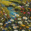 Aesthetic Field Daisy Nature Diamond Painting