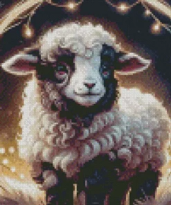 Aesthetic Fluffy Lamb Art Diamond Painting