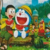 Anime Nobita And Doraemon Diamond Painting