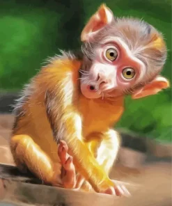 Baby Monkey Diamond Painting