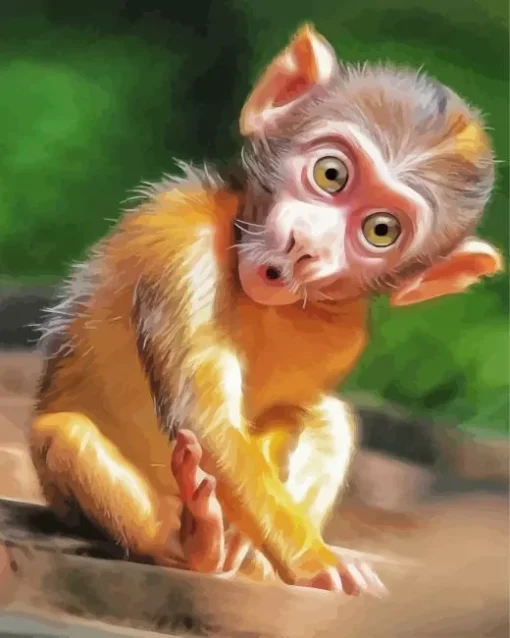 Baby Monkey Diamond Painting