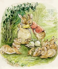 Beatrix Potter Bunnies Diamond Painting