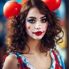 Beautiful Female Clown Diamond Painting