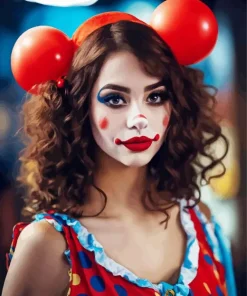 Beautiful Female Clown Diamond Painting