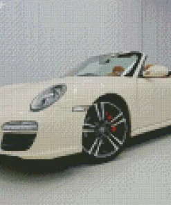 Beige Porsche 911 Diamond Painting