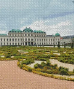 Belvedere Garden Vienna Diamond Painting