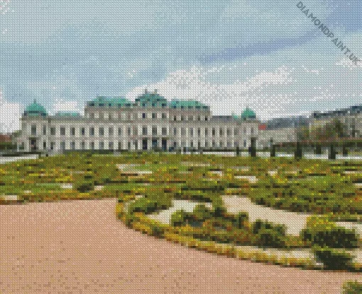 Belvedere Garden Vienna Diamond Painting