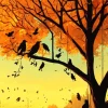 Birds Silhouette Diamond Painting