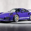 Black And Purple Porsche Diamond Painting