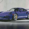 Black And Purple Porsche Diamond Painting