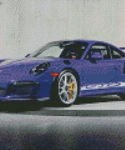 Black And Purple Porsche Diamond Painting