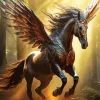 Black Horse With Wings Diamond Painting