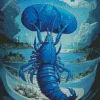 Blue Lobster Art Diamond Painting