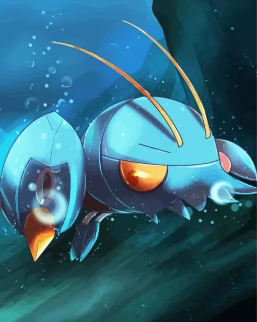 Blue Lobster Pokemon Diamond Painting