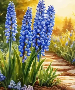 Blue Lupine Flowers Diamond Painting