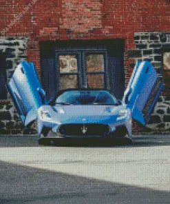 Blue Maserati Mc20 Diamond Painting