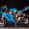 Blue Motorcycle Diamond Painting