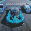 Blue Race Cars Diamond Painting