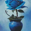 Blue Rose Vase Diamond Painting