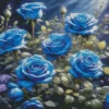 Blue Roses Diamond Painting