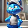 Blue Smurf Cat Diamond Painting