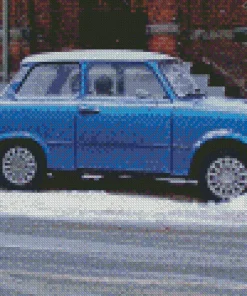 Blue Trabant Diamond Painting