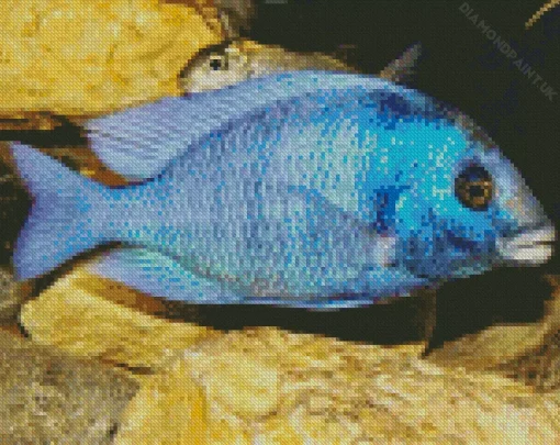 Blue Tropical Fish Diamond Painting