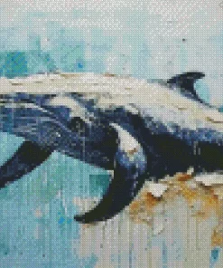 Blue Whale Art Diamond Painting