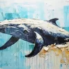 Blue Whale Art Diamond Painting