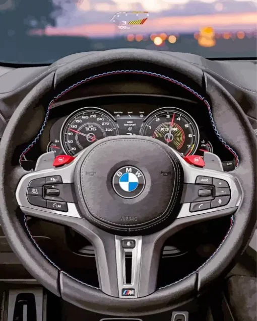 Bmw Steering Wheel Diamond Painting