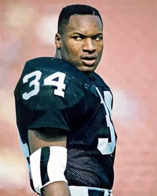 Bo Jackson Number 34 Diamond Painting