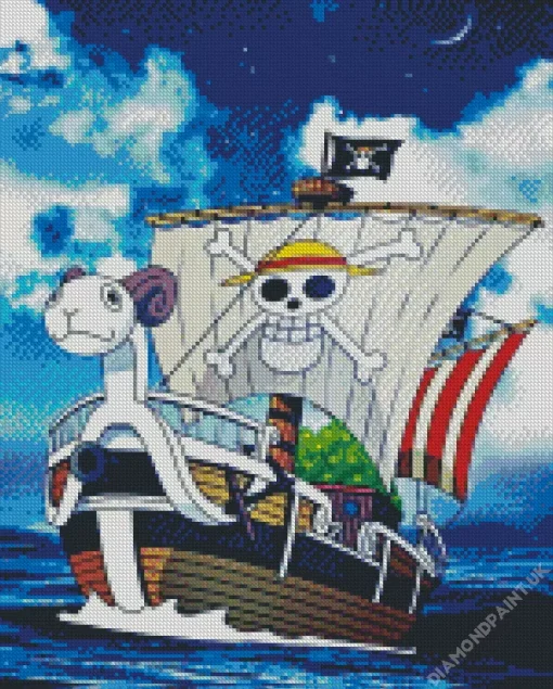 Boat From One Piece Diamond Painting