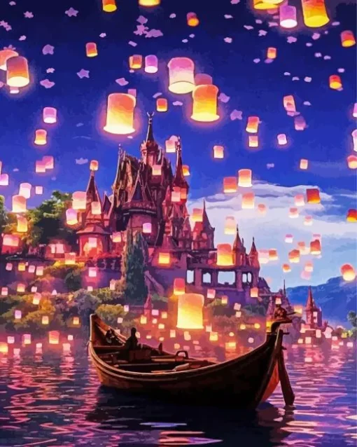 Boat From Tangled Diamond Painting