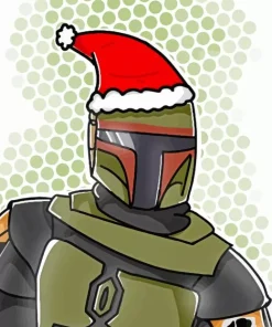 Boba Fett Christmas Diamond Painting