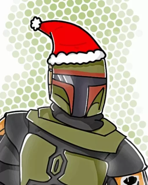 Boba Fett Christmas Diamond Painting