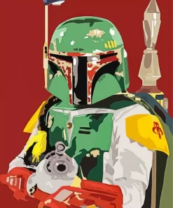 Boba Fett Illustration Poster Diamond Painting