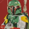 Boba Fett Illustration Poster Diamond Painting