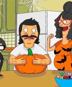 Bobs Burgers Halloween Diamond Painting