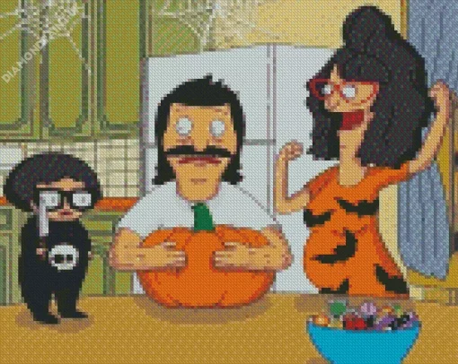 Bobs Burgers Halloween Diamond Painting