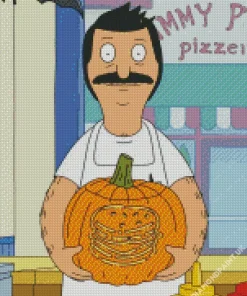 Bobs Burgers Pumpkin Diamond Painting