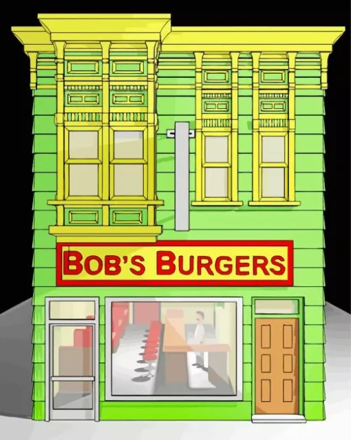 Bobs Burgers Store Front Diamond Painting