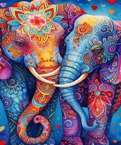 Bohemian Elephants Diamond Painting