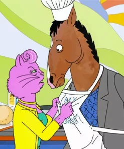 Bojack And Princess Carolyn Diamond Painting