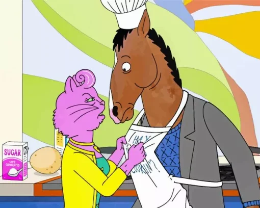 Bojack And Princess Carolyn Diamond Painting