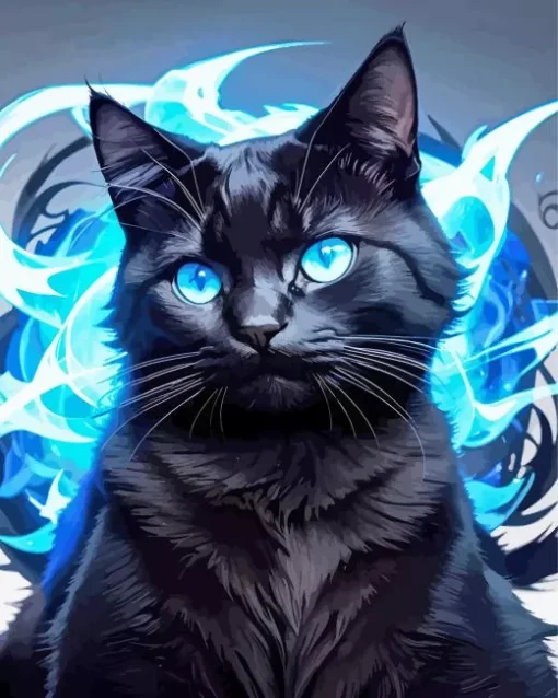 Bombay Cat With Blue Eyes Diamond Painting