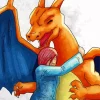 Charizard Hugging Diamond Painting